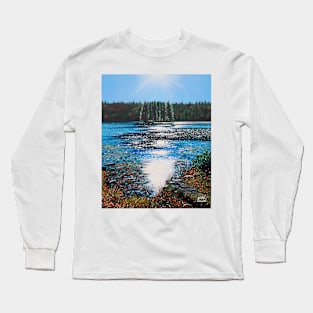 'Light Shines on Bass Lake' Long Sleeve T-Shirt